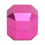 Caja de tiza octogonal de 2 capas rosa D3.5xH3.5cm 6