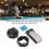 Clip porta tizas de aluminio octagonal, de dos capas, negro 11