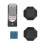 Clip porta tizas de aluminio octagonal, de dos capas, negro 7