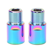 2 Stück Fahrradpedalverlängerungen - Robust & Langlebig aus Stahl, kraftsparend, Knieschutz, Fahrradpedal-Adapter, 20 mm Schraube