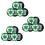 18Pcs Dustbin Sticker Sign Decal SelfAdhesive 5