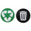 18Pcs Dustbin Sticker Sign Decal SelfAdhesive 11