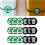 18Pcs Dustbin Sticker Sign Decal SelfAdhesive 10