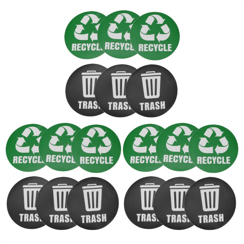18Pcs Environmental Label Recycle Trash Decal 1