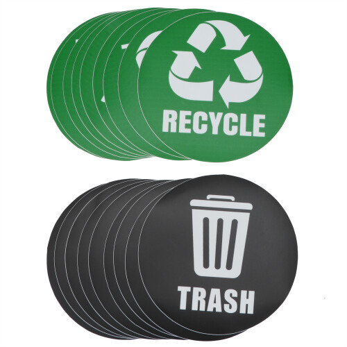18Pcs Environmental Label Recycle Trash Decal