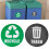 18Pcs Environmental Label Recycle Trash Decal 9
