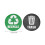 18Pcs Environmental Label Recycle Trash Decal 11