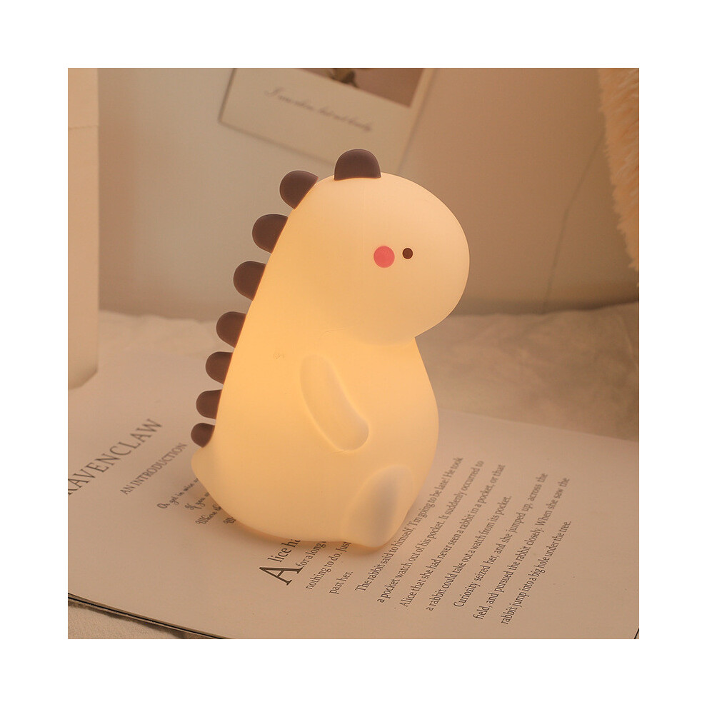 (Dinosaur) Unicorn Dinosaur Cat Silicone Night Light Mushroom Dog Lamp Kids Room Gift Decor-image-OPC-PJMZTDD-NEW