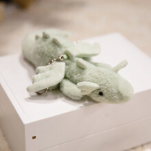 (Green Dragon) Plush Animal Keychain Super Soft Pp Cotton Bag Charm For Gift Kids