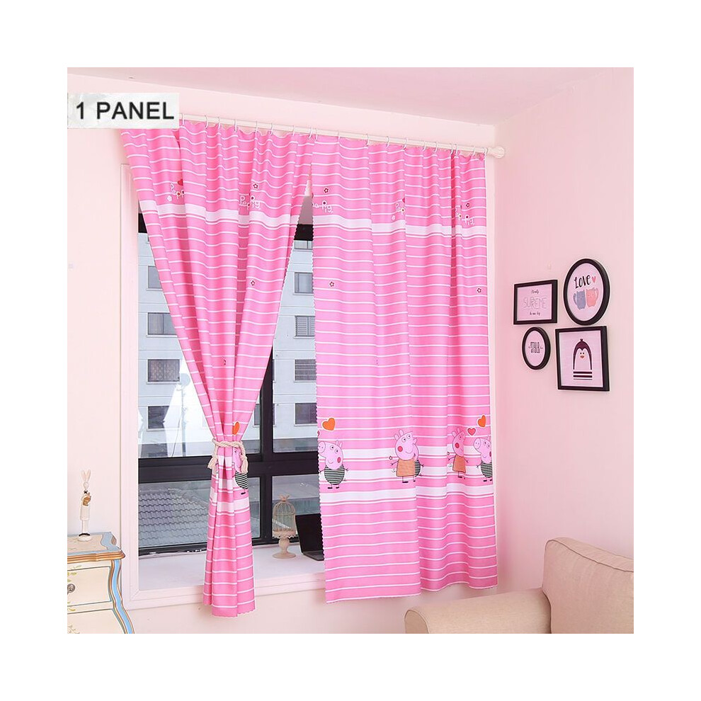 (Peppa Pig, 200*215cm/78.74*84.64inch) Printed Window Curtain Blackout Panel Living Room Fabric Bedroom Decor Colorful-image-OPC-PJMZZSP-NEW