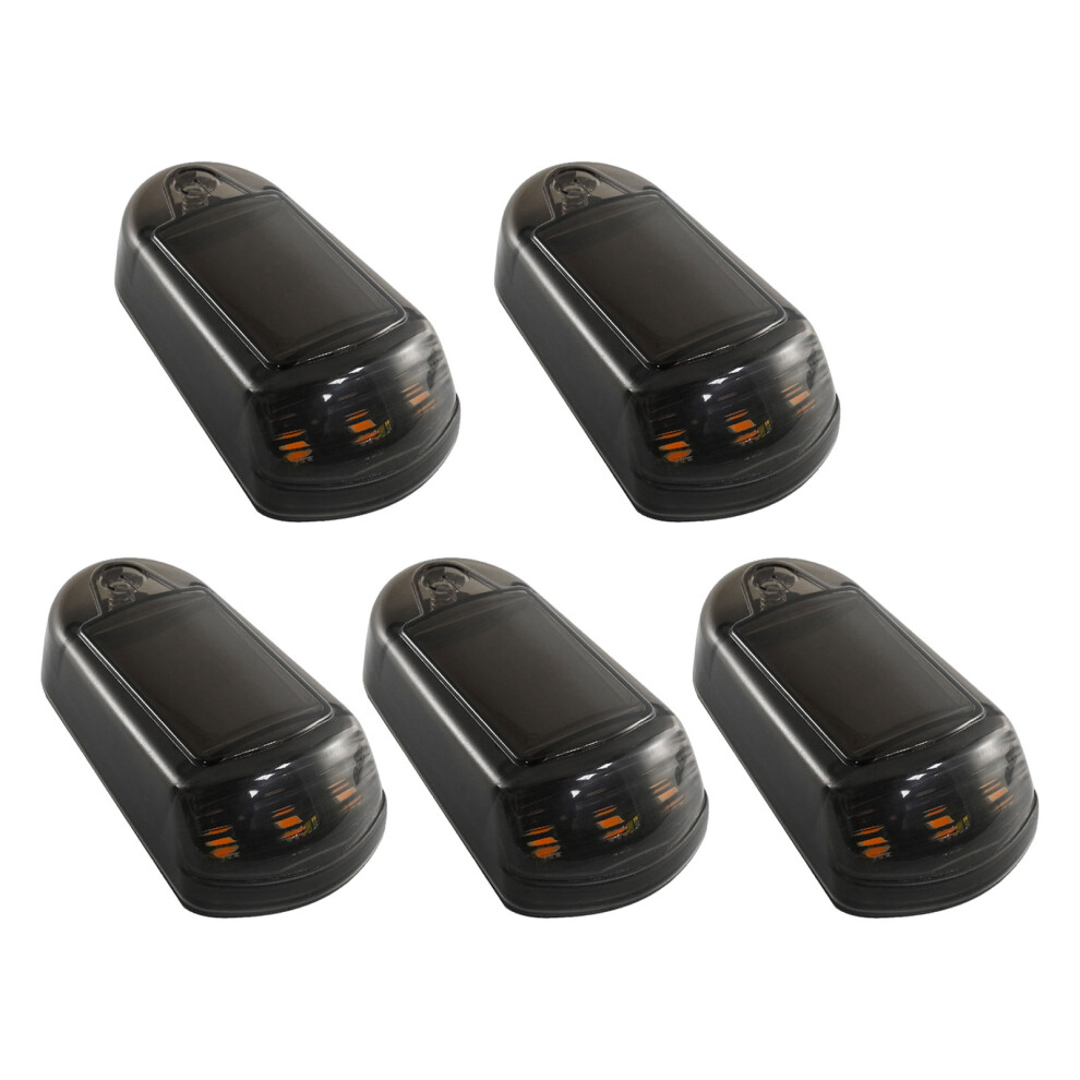 (B) 5pcs Punch-Free LED Lights Wireless Solar Cab Lights For Truck 5Pcs-image-OPC-PJN22KB-NEW