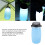 Blau 700ml Solar Wasserflasche Light 18x7.3cm 12
