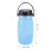 Blau 700ml Solar Wasserflasche Light 18x7.3cm 6