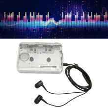 Reproductor de casete ABS Transparente 2AA 3.5mm Jack