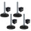 Stainless levelling feet 12x100 plastic base + inserts 40x40x12 1.5mm - 4 pcs 1