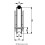 100mm Round groove wheel in 2-hole support bracket 4