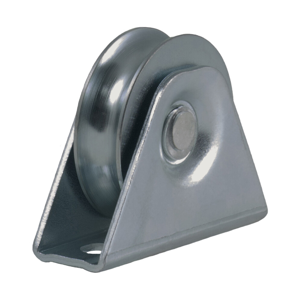 60Mm Round Groove Wheel In Fixed Bracket 5056116817716