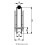 80 mm Rundrillenrad in Halterung 4