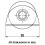 80mm Round groove wheel 20.5mm in countersunk bracket 5