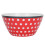 4Pcs Salad Dish Set Red Dots Imitation Porcelain 12