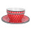 4Pcs Salad Dish Set Red Dots Imitation Porcelain 4