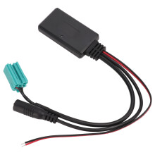 Bluetooth 5.0 Aux-Eingang Audio Adapter Kabel mit Mikrofon für Clio Espace Kangoo Megane Scenic