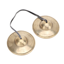 Platillos tibetanos de latón, 6.8 cm (2.7 in)
