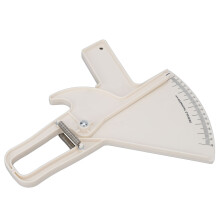 Plicómetro de pliegues cutáneos de plástico blanco con doble resorte ZFC05