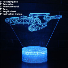 (Spaceship)Star Wars Todesstern Millennium Falke 3D LED Nachtlampe Schlafzimmerlampe Deko
