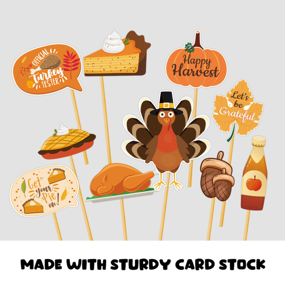 Festive Design Turkey Photo Props For Thanksgiving Party Day Celebration-image-OPC-PJN2X8C-NEW