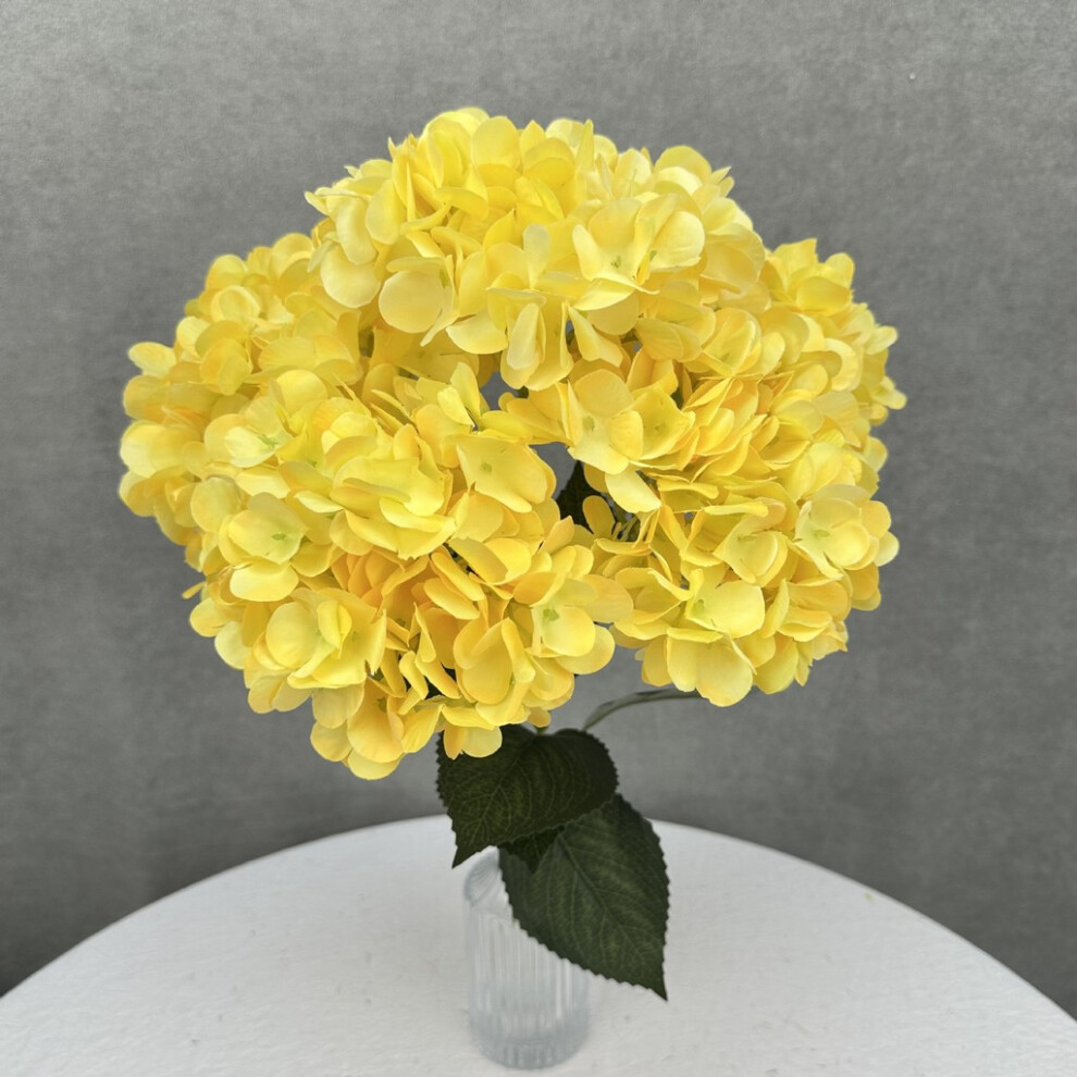 (Yellow) Macrophylla Artificial Hydrangea Home Decor For Wedding And Photography Use-image-OPC-PJN55TT-NEW