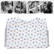 Soft Breastfeeding Cover with Adjustable Straps, Breathable 95.5x79cm