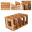 Wooden DIY Desktop Bookshelf Rack Books DVD 8
