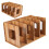 Wooden DIY Desktop Bookshelf Rack Books DVD 5