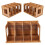 Wooden DIY Desktop Bookshelf Rack Books DVD 4