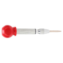 Center Punch Automatischer Springbelasteter Verstärkter Kopf mit Rändelung, Hochgeschwindigkeit Stahl, Hartspitz, Silberner Fixierhammer mi