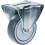 100mm 4" castor grey rubber tyre fixed strong 110kg capacity 1