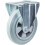 Parnells 200mm 8" castor grey rubber tyre fixed strong 205kg capacity 1