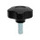 M10x25 Thermoplastic lobe knob (Zinc thread) 4
