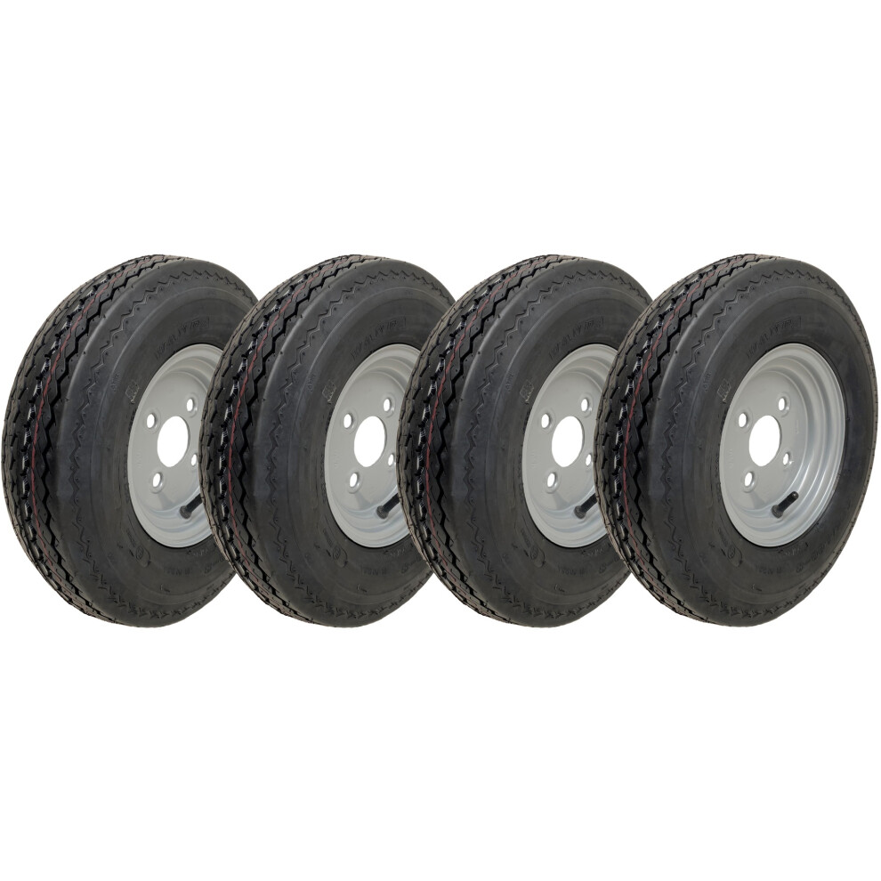 Parnells 4.80/4.00-8 Road Legal, High Speed Wheels, 400 8, 4Ply, 100Mm Pcd - Set Of 4