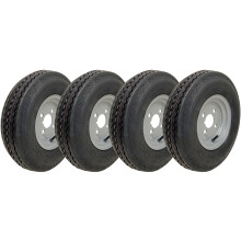 4.80/4.00-8 route légale, roues à grande vitesse 265kgs, 400 8 4ply 4" PCD - set of 4