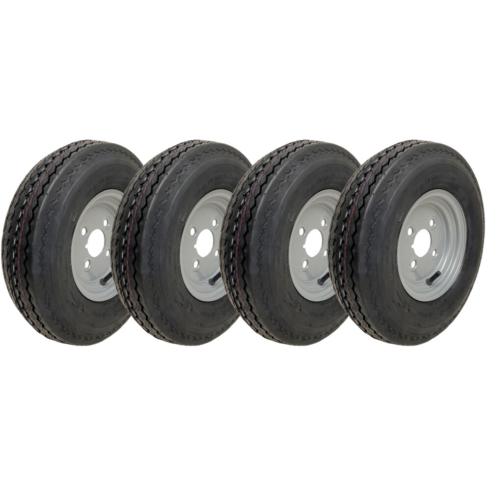 4.80/4.00-8 Road Legal, High Speed Wheels 265Kgs, 400 8 4Ply 4" Pcd - Set Of 4 5056116830227