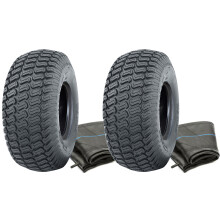 Neumáticos y cámaras de aire para cortacéspedes 15x6.00-6 4ply Wanda P332 TR13 Inner Tubes (Juego de 2)