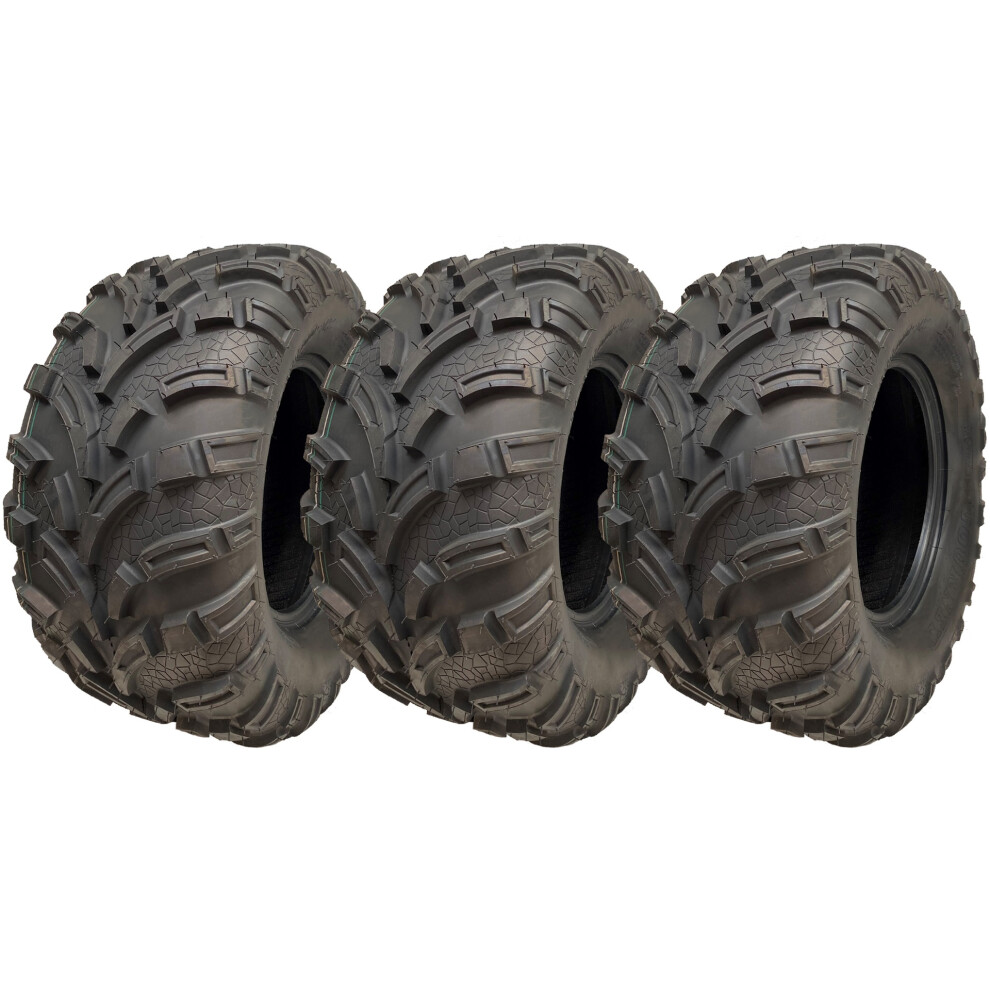 25X11.00-12 Atv Quad Tyres 6Ply Wanda 373A E-Marked Road Legal 450Kg (Set Of 3) 5056116822369