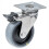 Parnells Rueda giratoria/freno de acero inoxidable de 75 mm con termoconductor gris 1