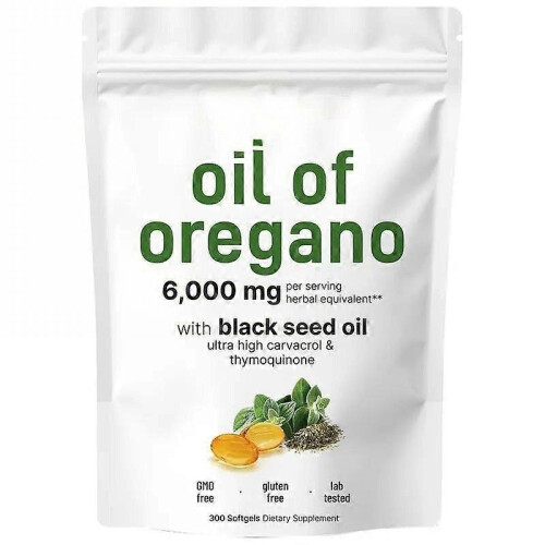 (2pc)oil of Oregano Black seed oil 6000mg