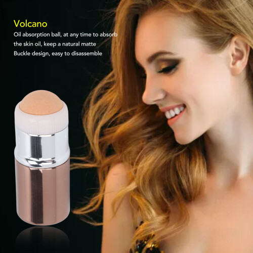 Ölaufnehmender Vulkanischer Roller, Ölresistenter Gesichtsroller, Ölregulierendes Naturstein-Gesichtstool, Braun 2