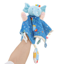 Elefanten-Sicherheitsdecke Puzzle-Übung Hand-Auge-Koordination süße weiche Sicherheitsdecke Babyspielzeug für Säuglinge