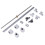 Kit de tornillo de avance T8 350mm 8mm eje de doble riel 14