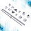 Kit de tornillo de avance T8 350mm 8mm eje de doble riel 16
